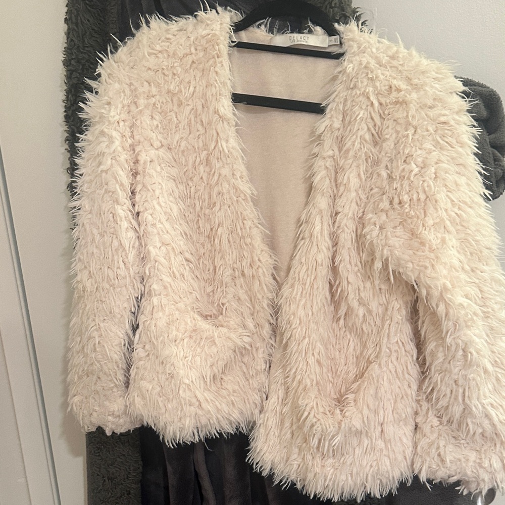 Delaney Los Angeles Cream Teddy Jacket